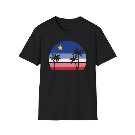 Coucher de soleil acadien retro T-Shirt