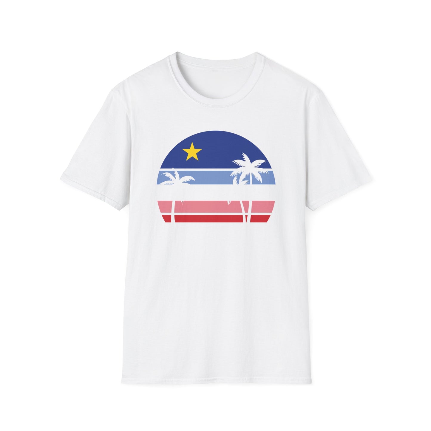 Coucher de soleil acadien retro T-Shirt