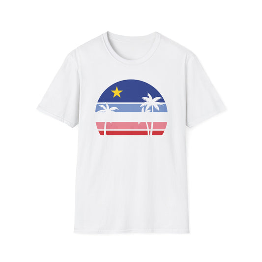 Coucher de soleil acadien retro T-Shirt