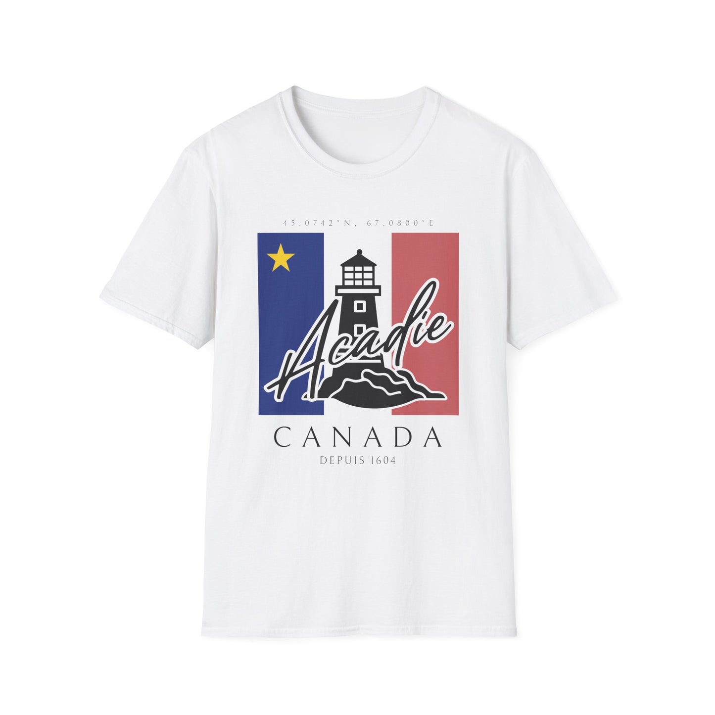Drapeau Acadien et Phare